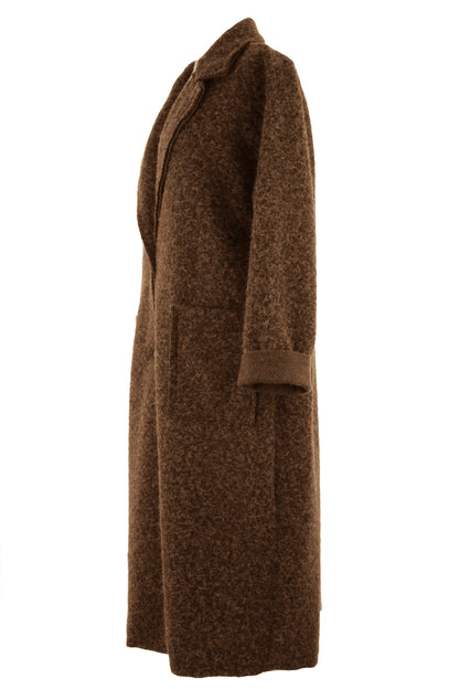 Collar 2 Button Textured Coat