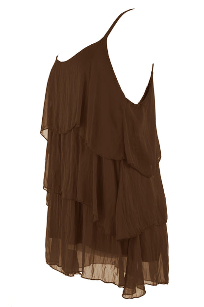 Ruffle Silk Top