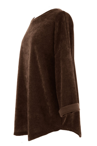 Chenille Necklace Top