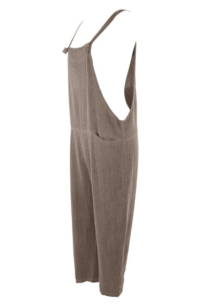 Hopsack Linen Dungaree
