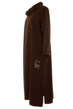 Load image into Gallery viewer, Cowl Neck Side Slit Corduroy Midi
