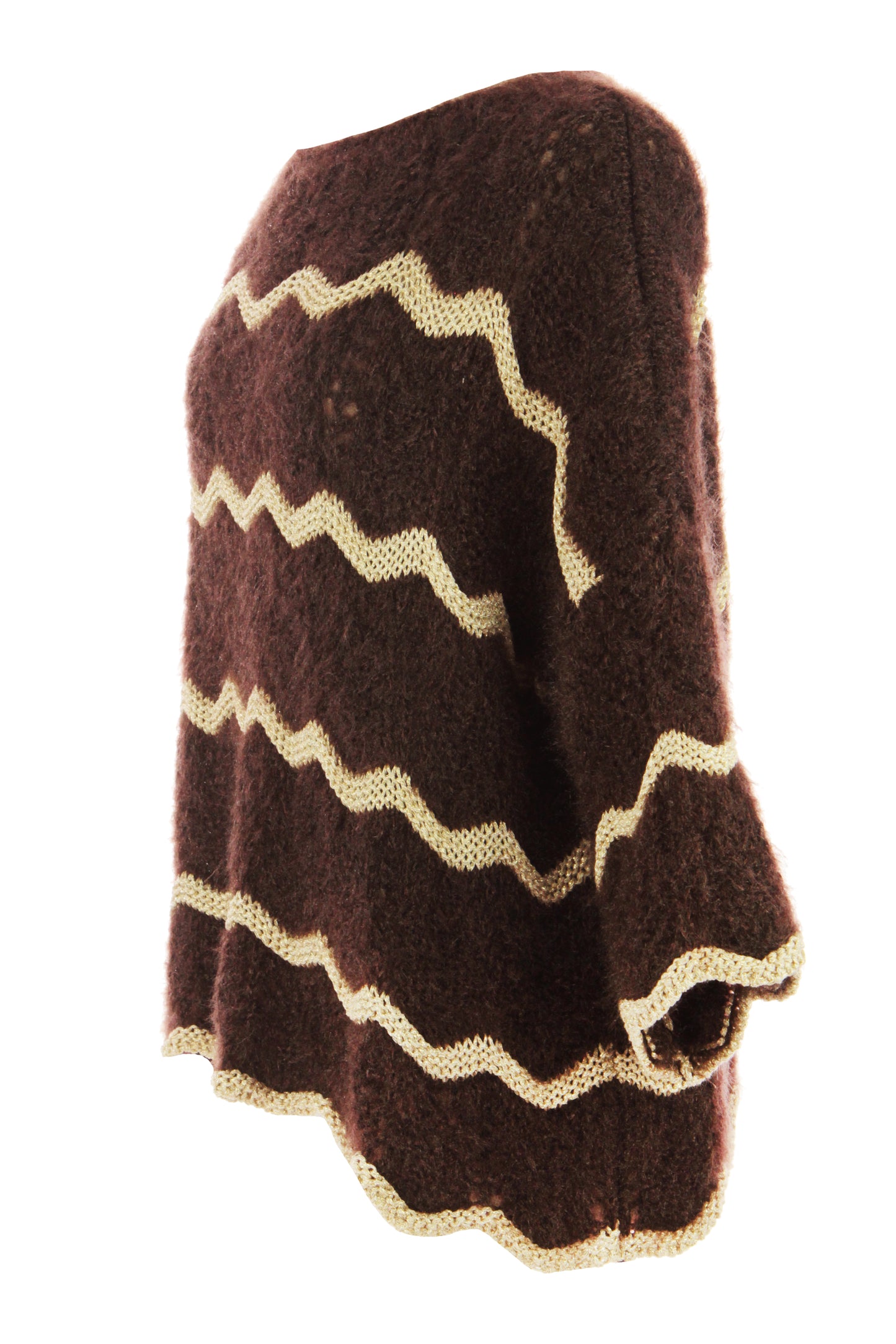 Lurex Scallop Eyelash Knit Jumper