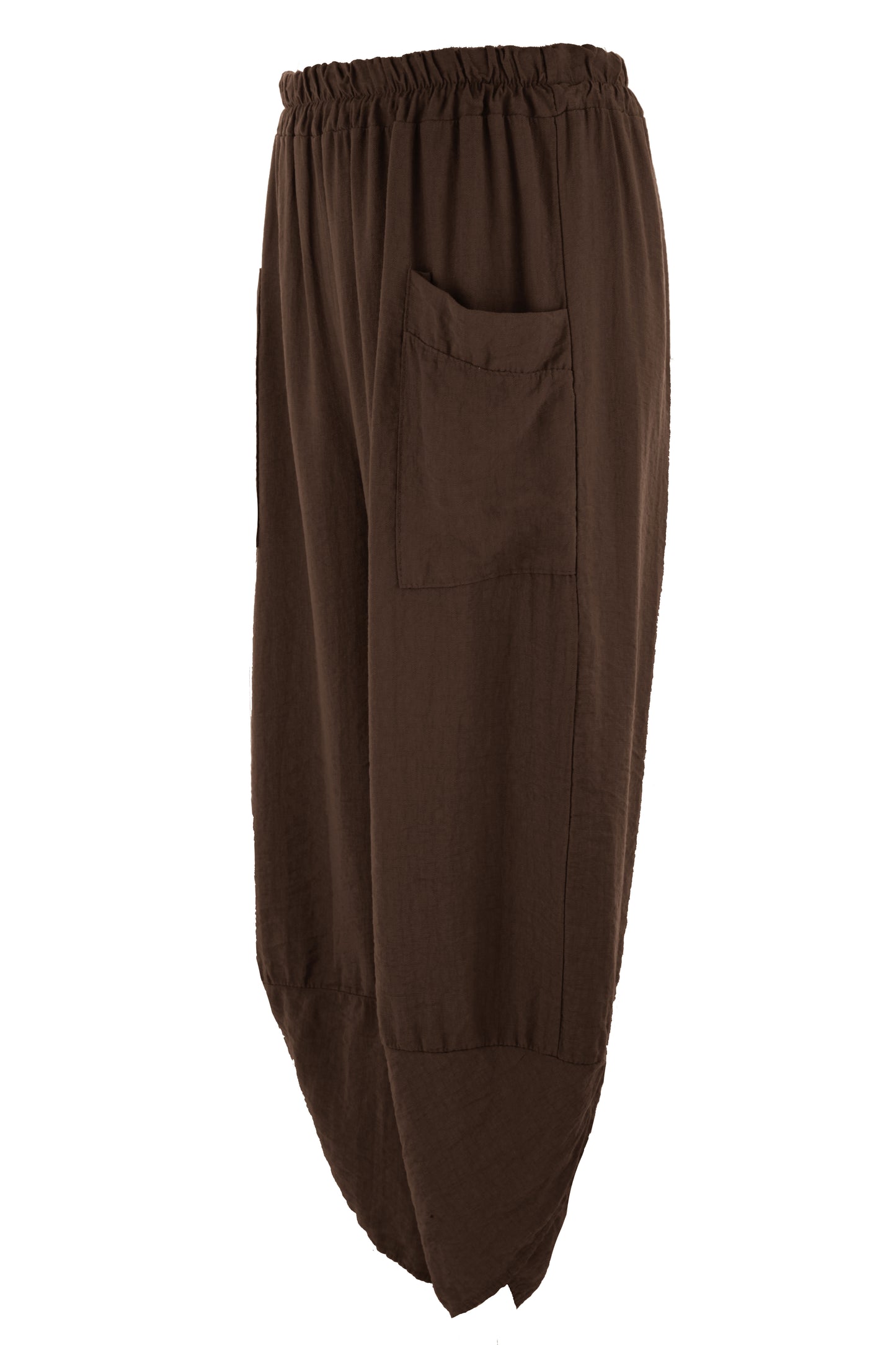 2 Pocket Ankle Length Barrel Leg Trouser