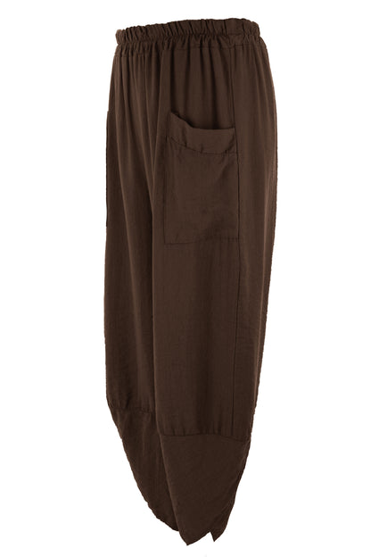 2 Pocket Ankle Length Barrel Leg Trouser
