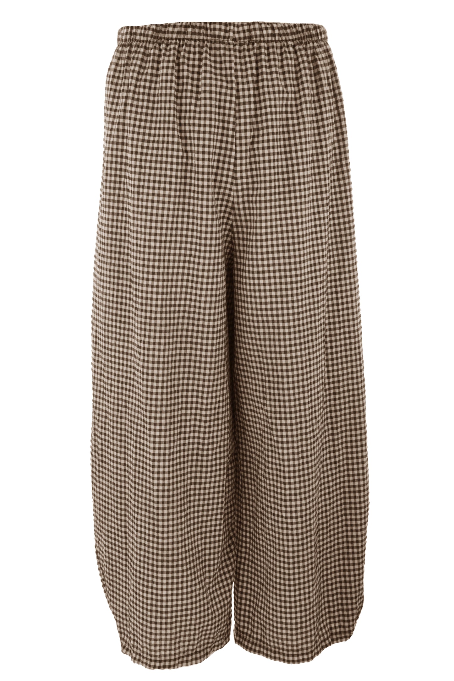 Barrel Leg Gingham Trouser