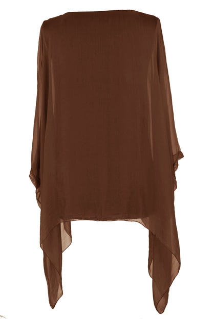 Batwing Silk Top