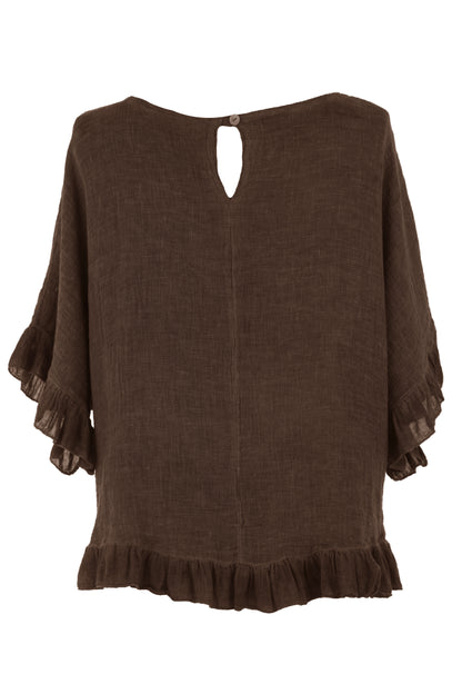 Frill Hem Teabag Top