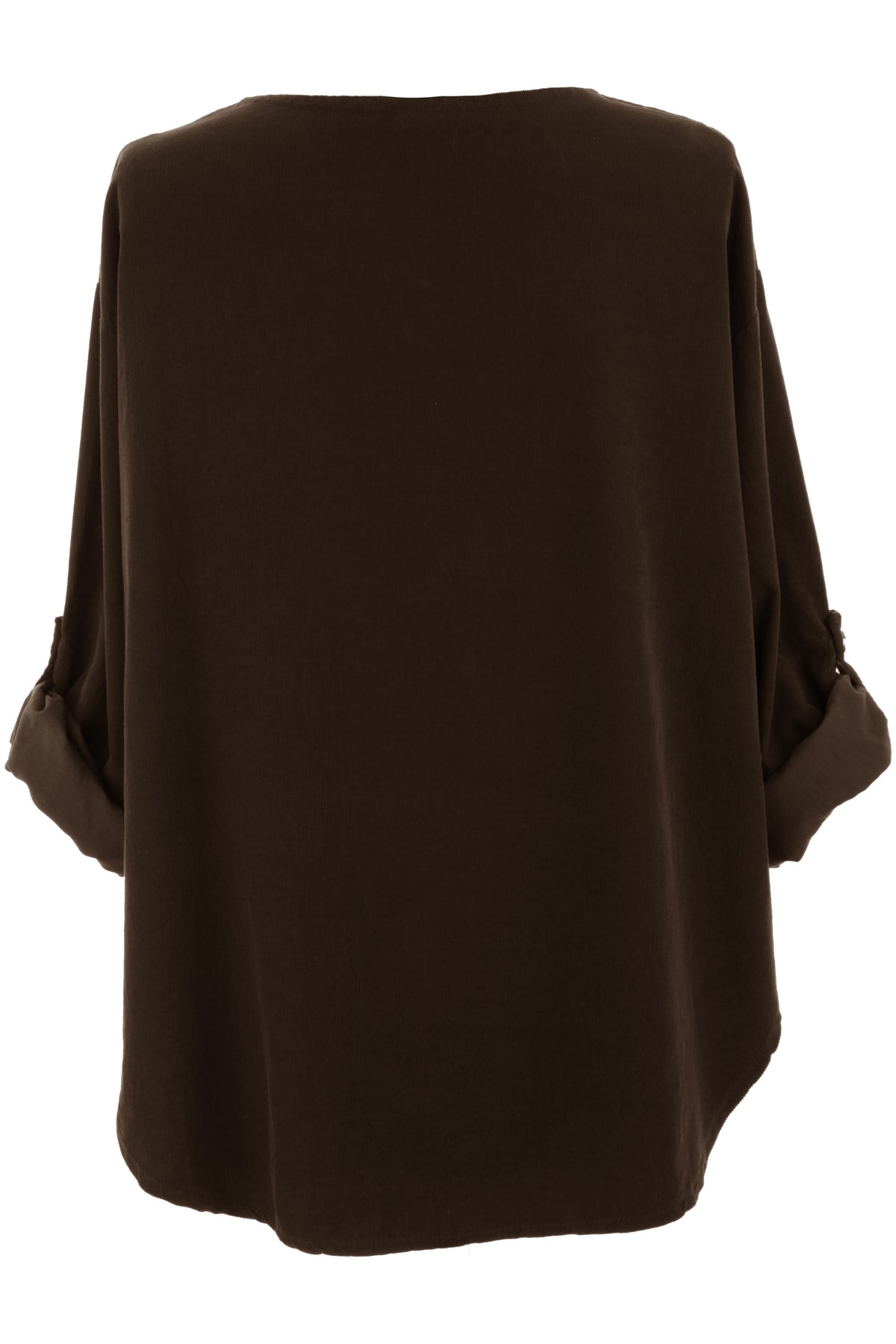 Button Detail Layer Corduroy Top
