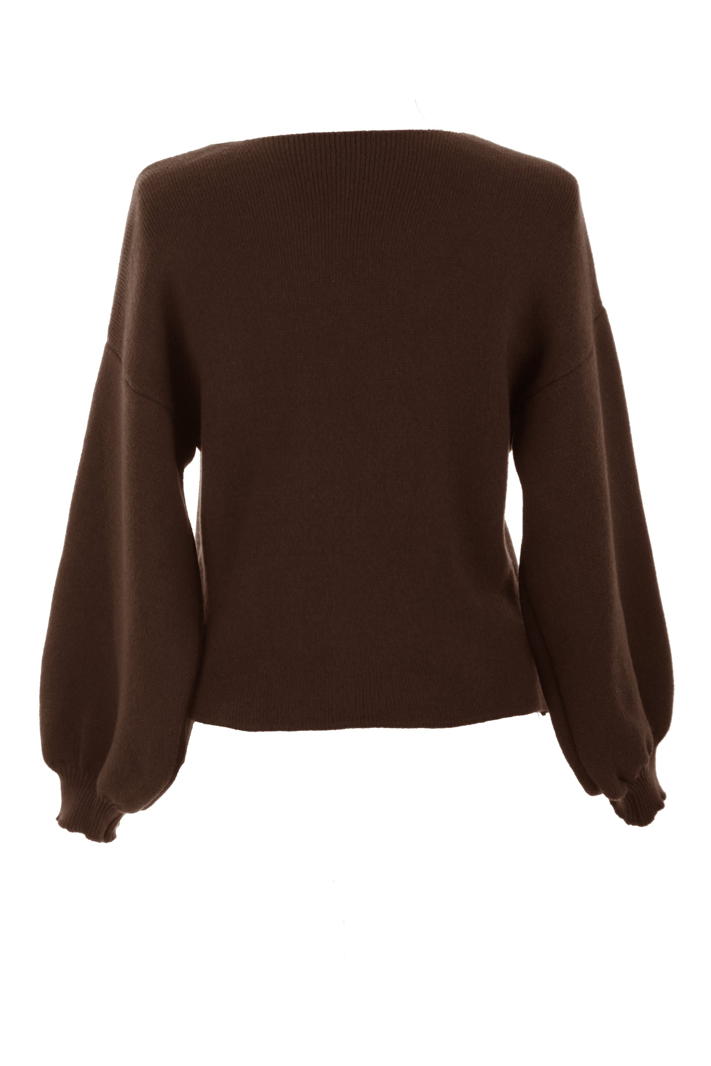 V Neck One Button Knit Cardigan