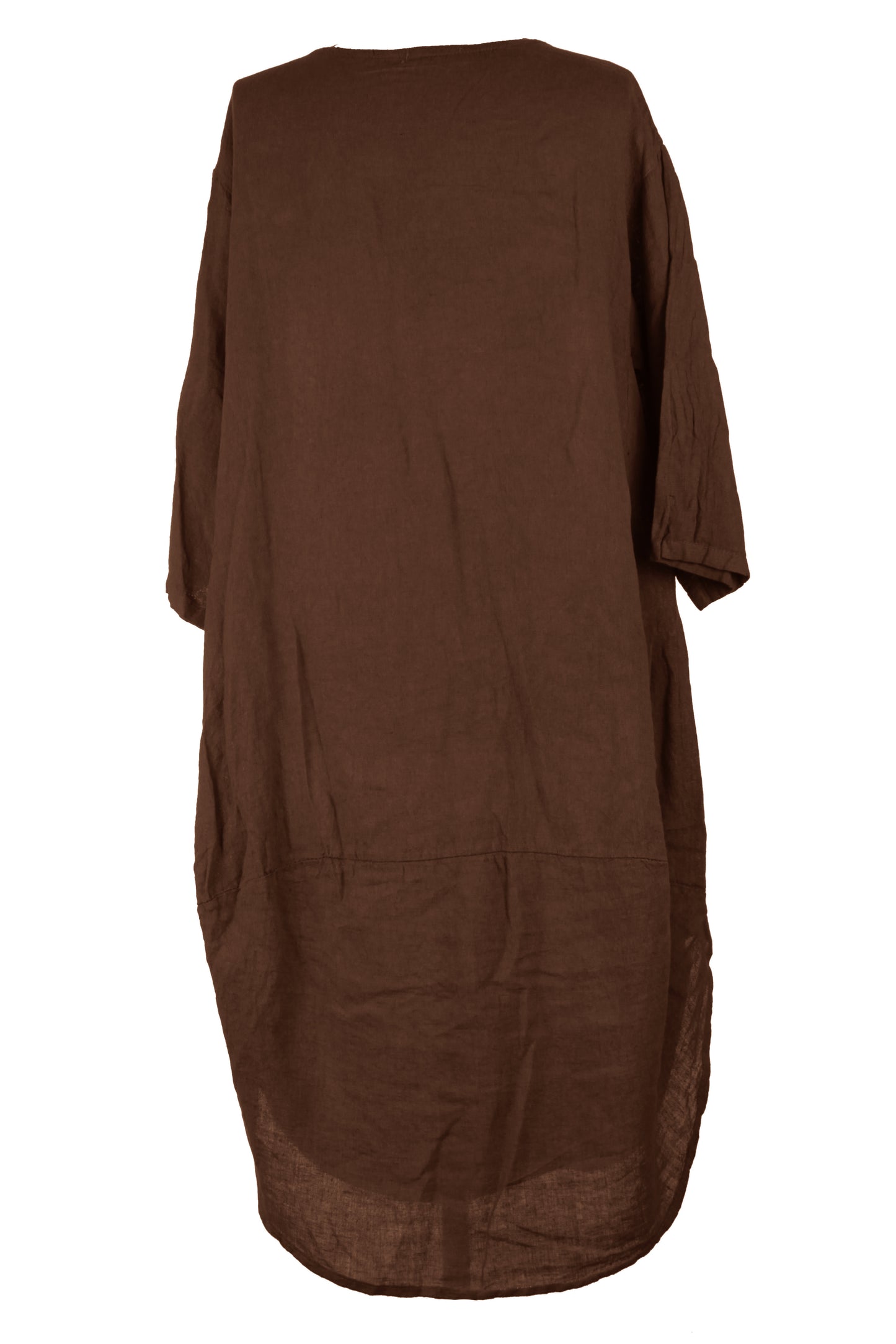 2 Pocket Cocoon Linen Midi
