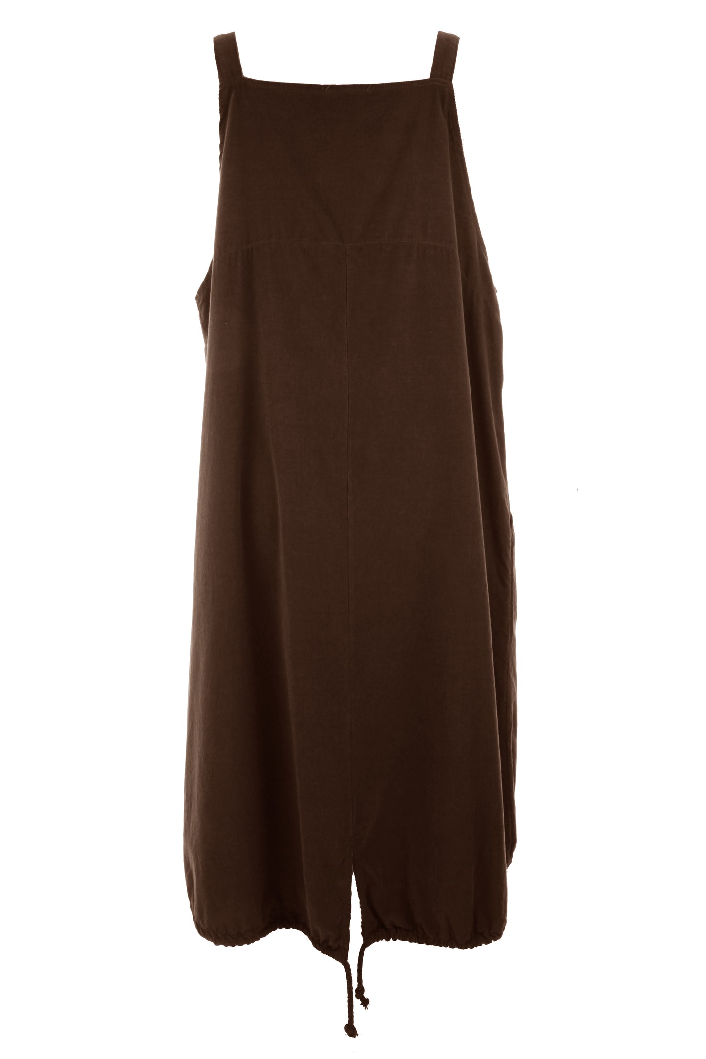Corduroy Pinafore Midi Dress