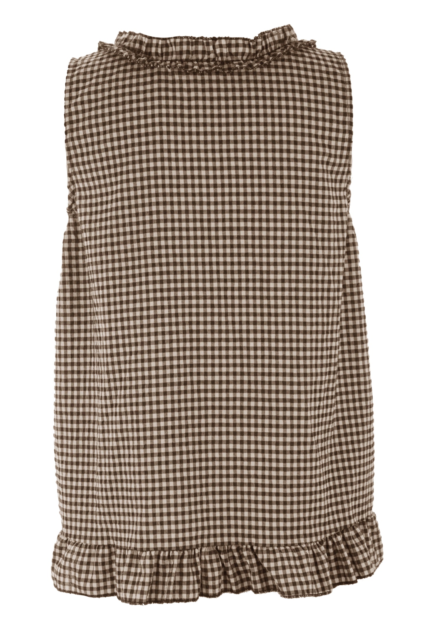 Sleeveless Gingham Top