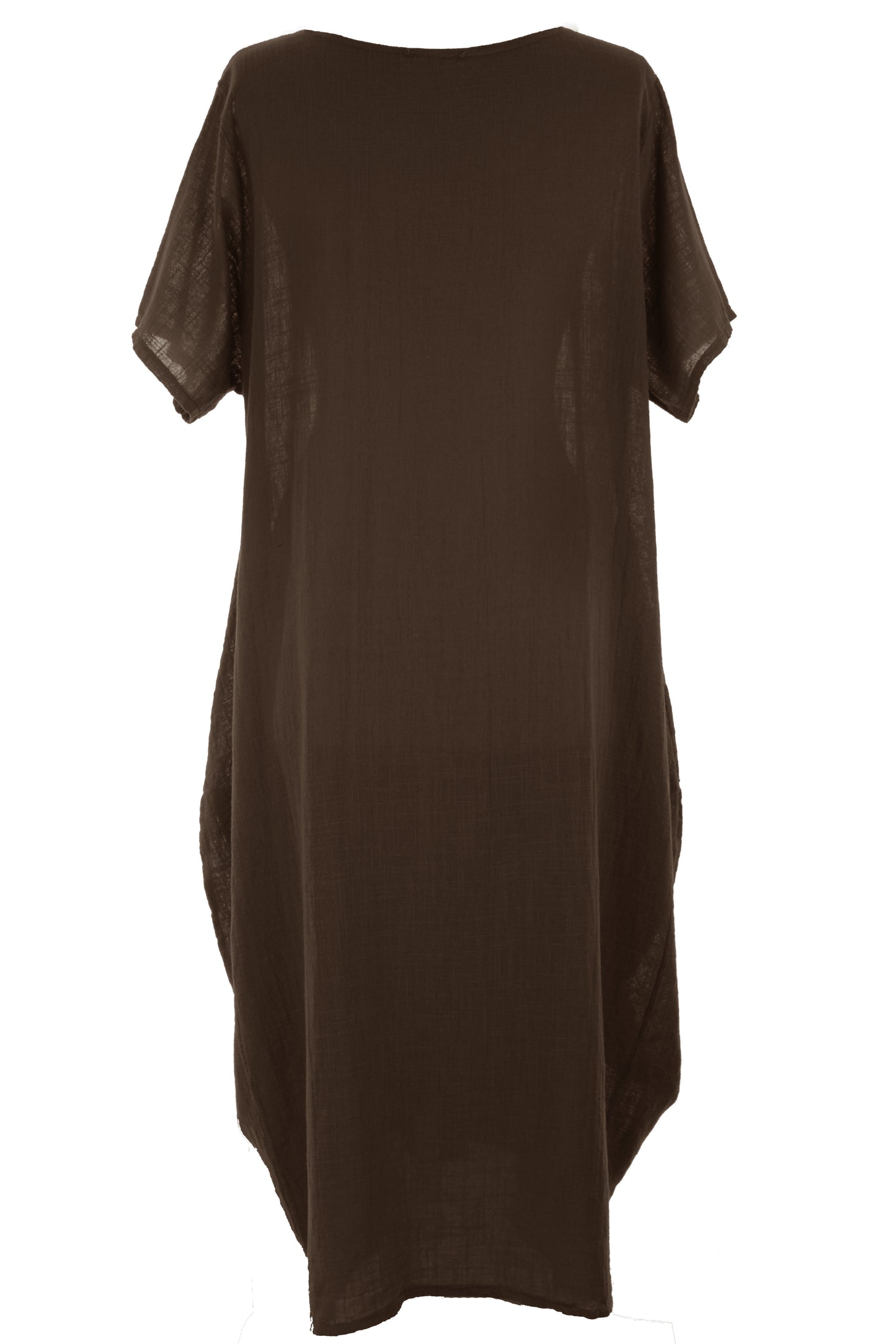 2 Pocket Cotton Tulip Midi Dress