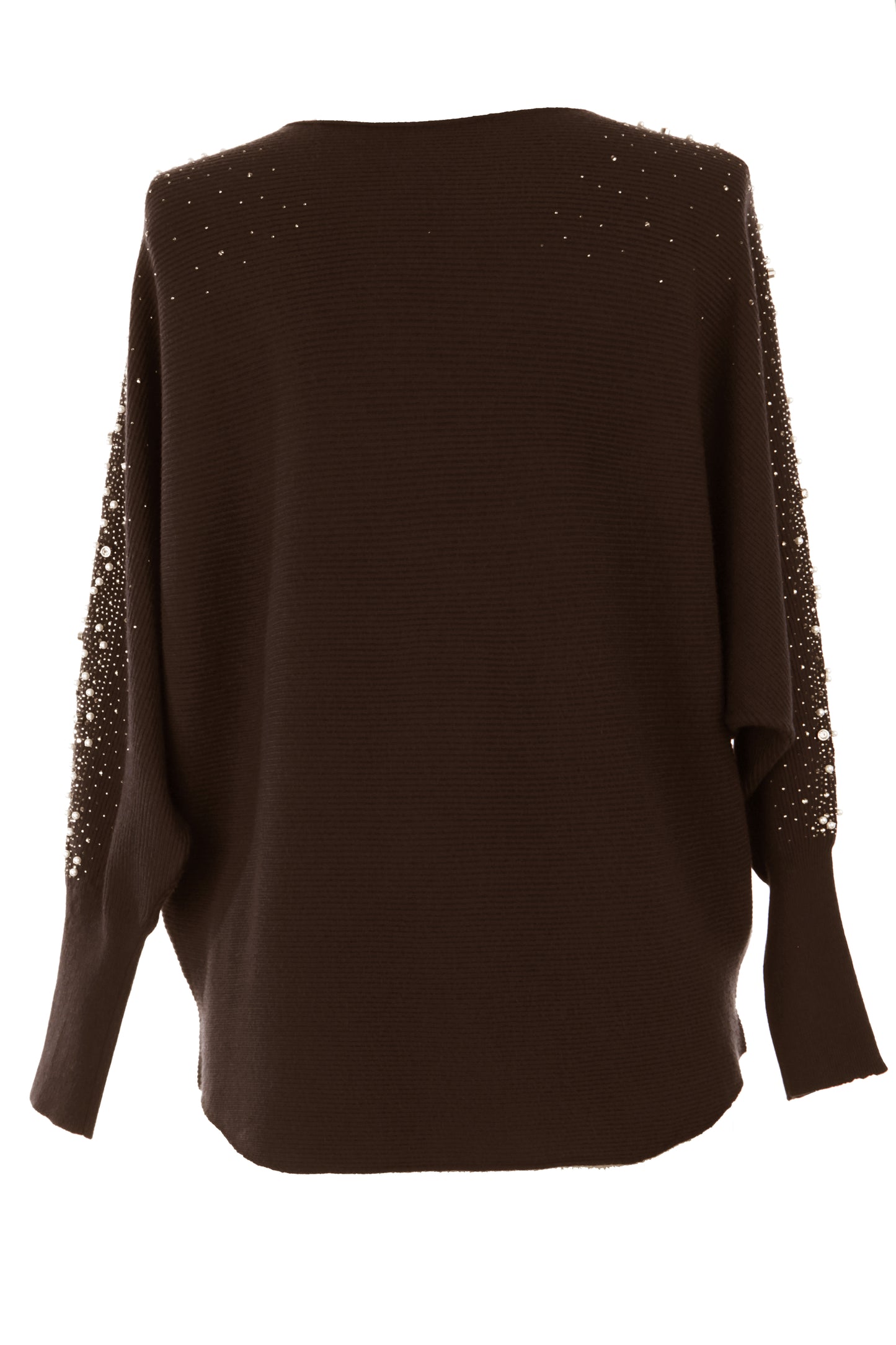 Pearl Diamante Sleeve Jumper