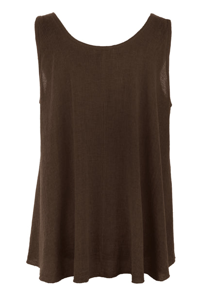Button Detail Teabag Vest