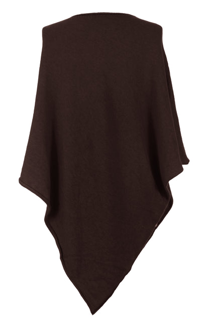 Asymmetric Alpaca Wool Poncho