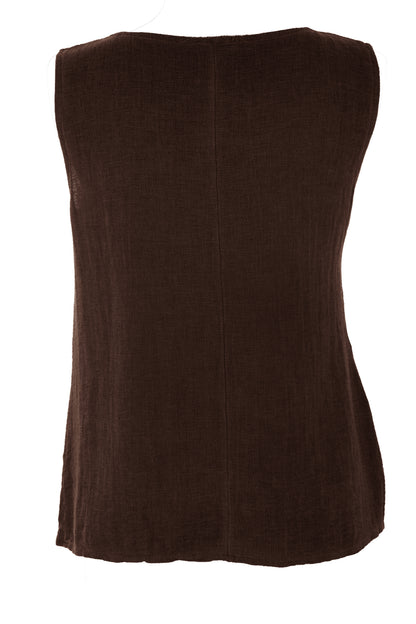 Side Tie Teabag Linen Top