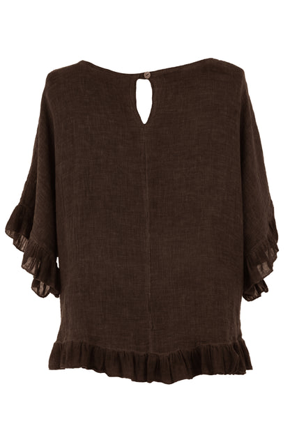 Frill Hem Teabag Top