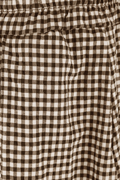 2 Pocket Gingham Midi Skirt