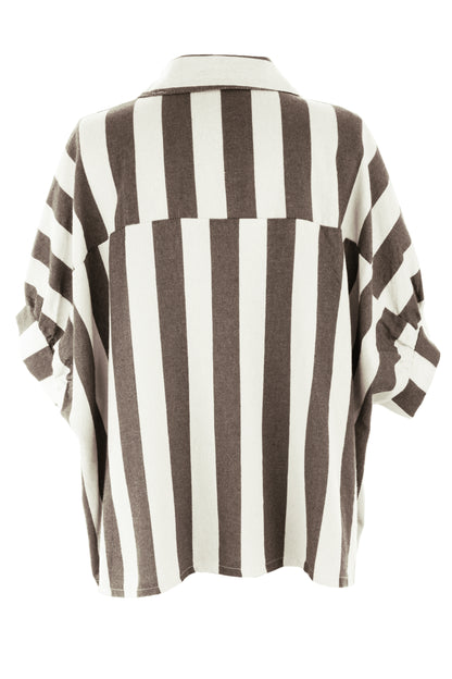 Woven Stripe Cotton Shirt