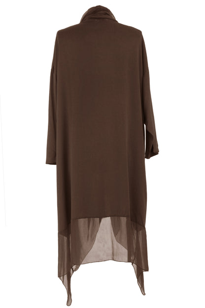 Crossover Silk Panel Tunic
