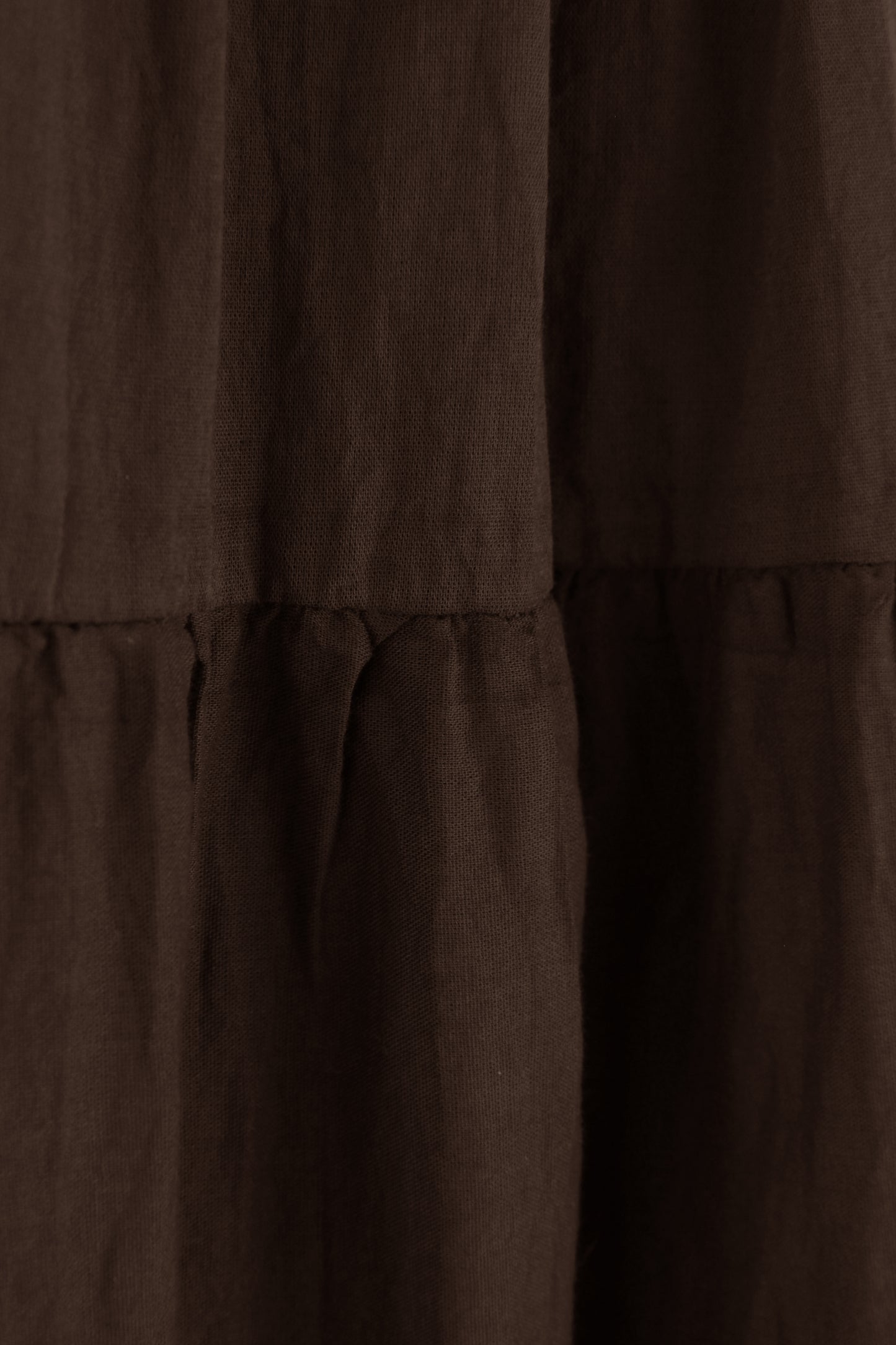 Tiered Midi Skirt with Belt
