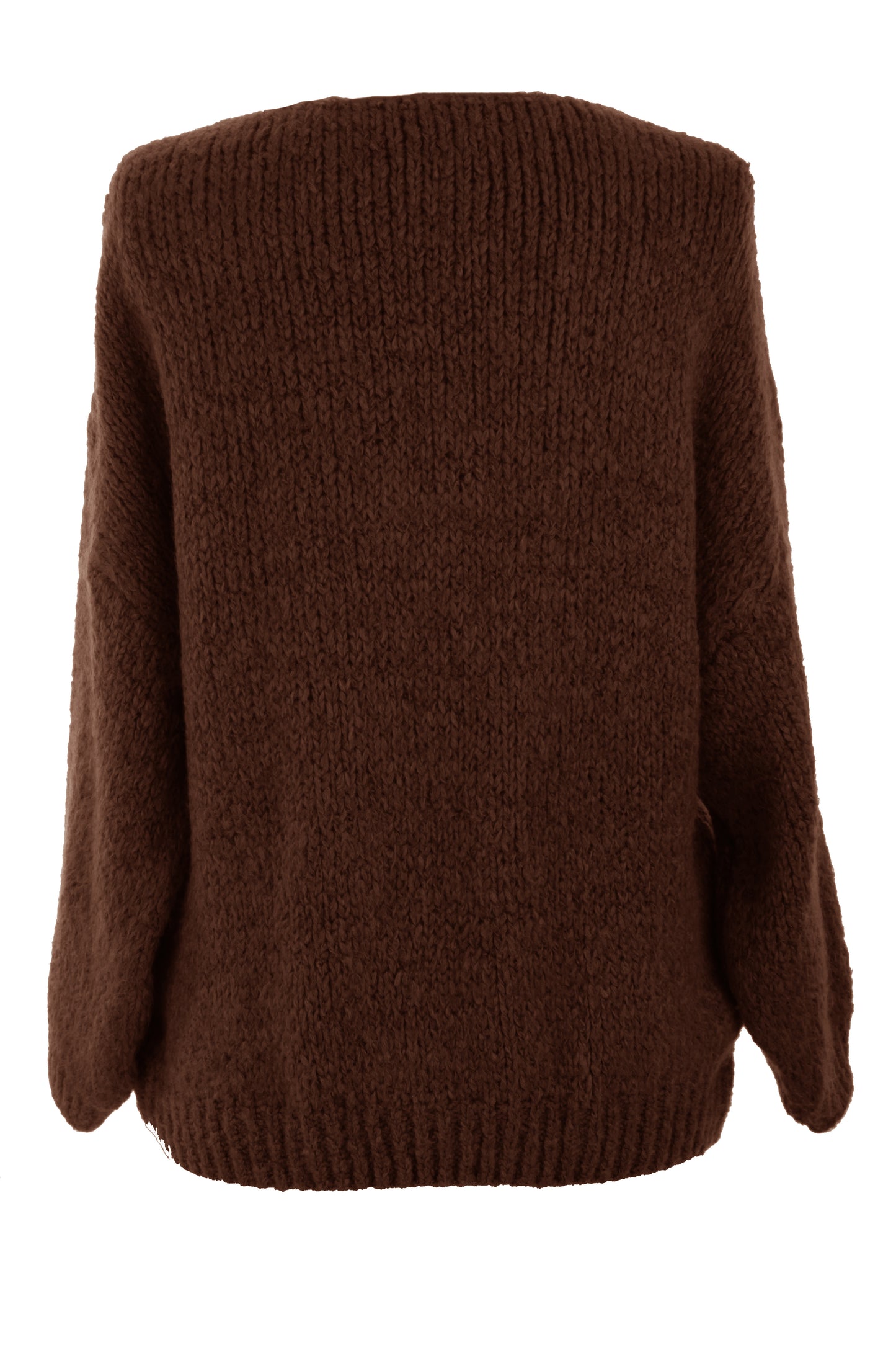 Lace Up Neck Wool Knit Jumper