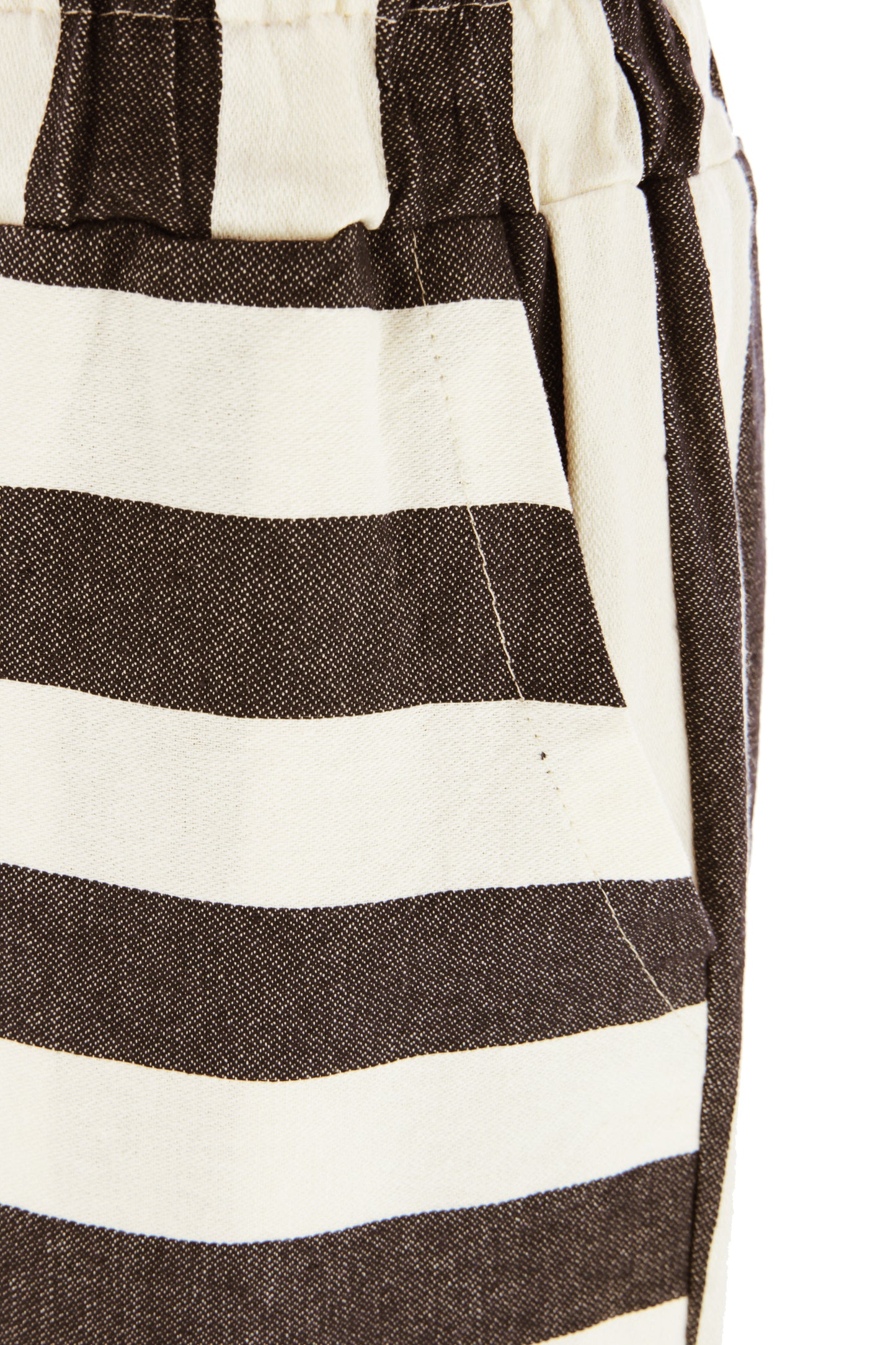 Woven Stripe Cotton Trouser