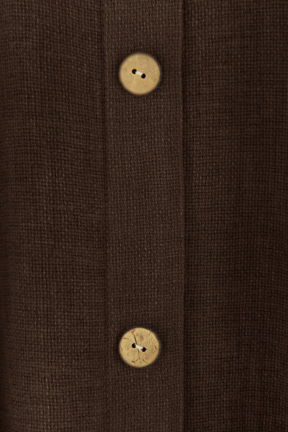 Button Detail Teabag Vest