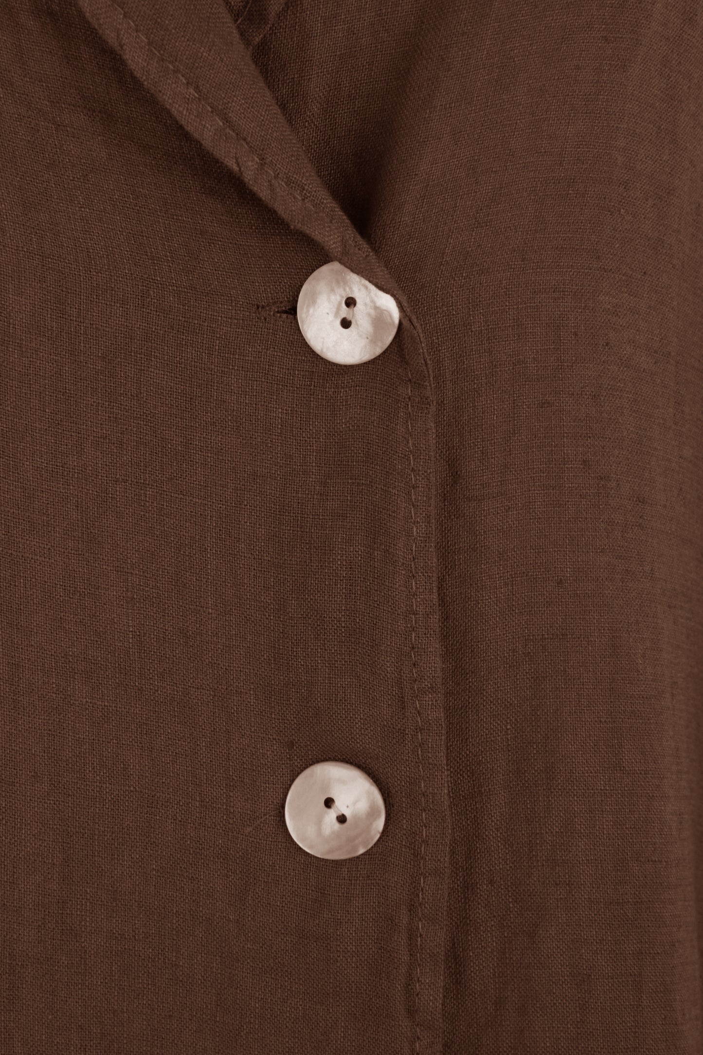 Sleeveless Collar Neck Linen Dress