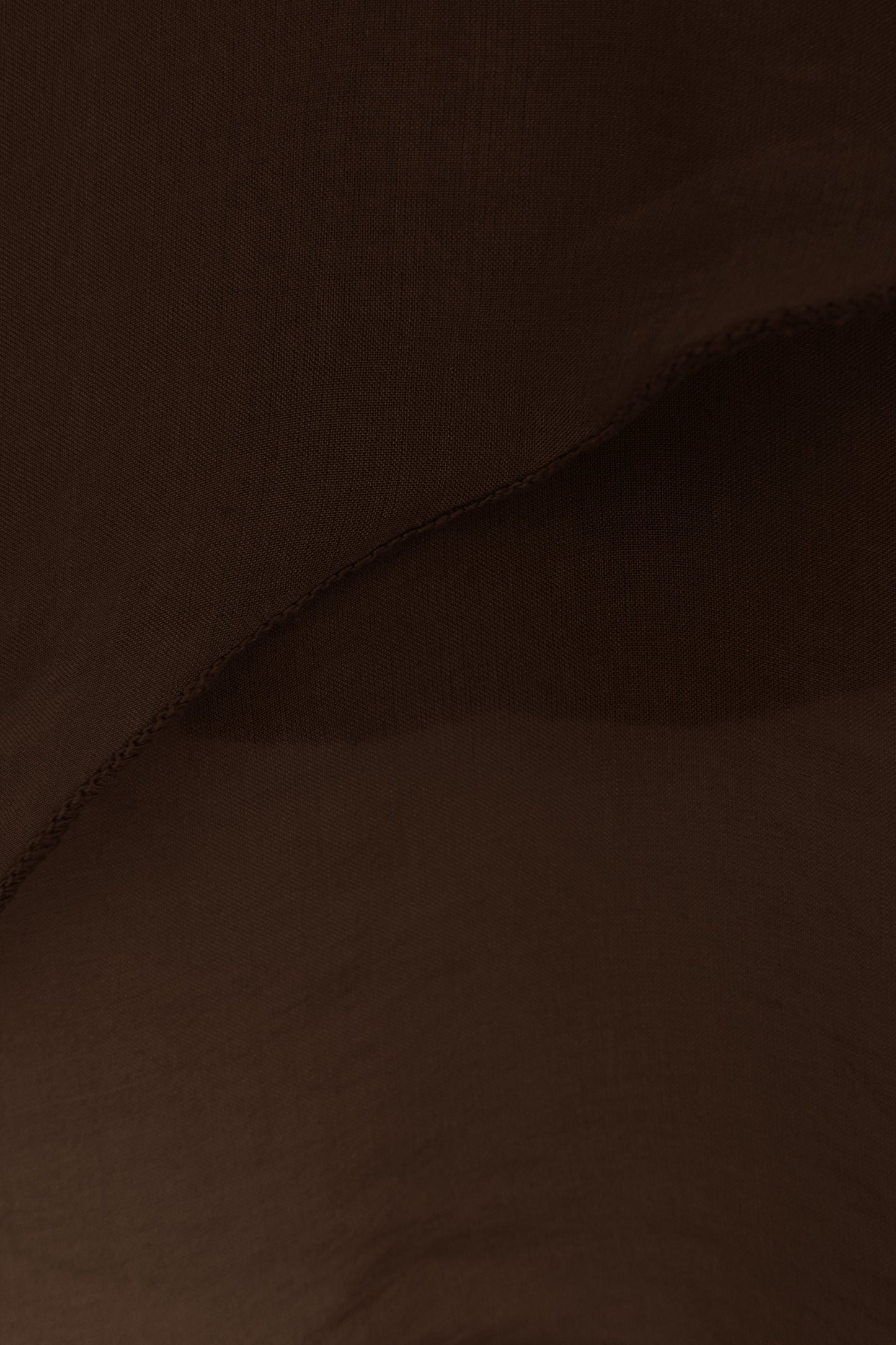 V Neck Crossover Hem Silk Blouse