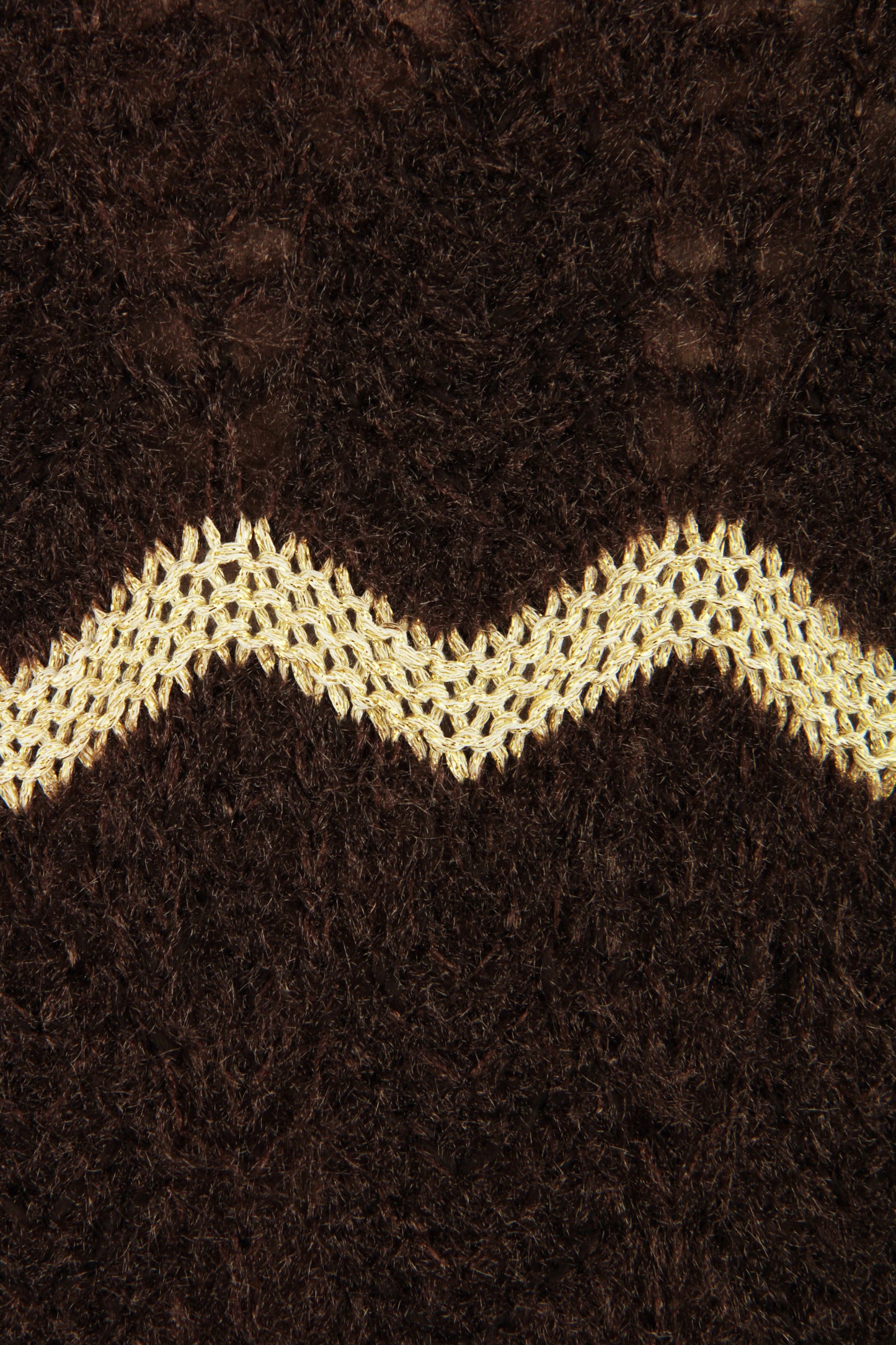 Lurex Scallop Eyelash Knit Jumper