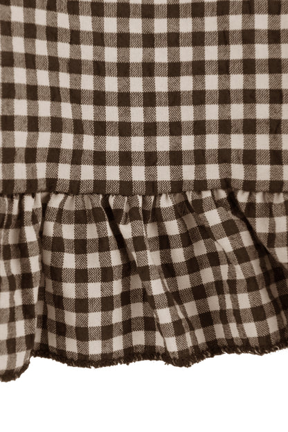 Sleeveless Gingham Top