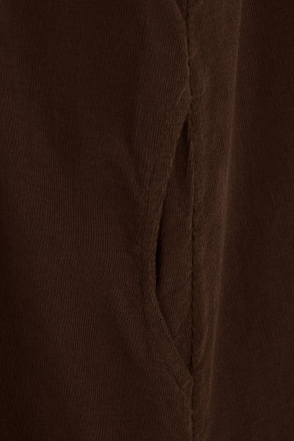 Corduroy Pinafore Midi Dress