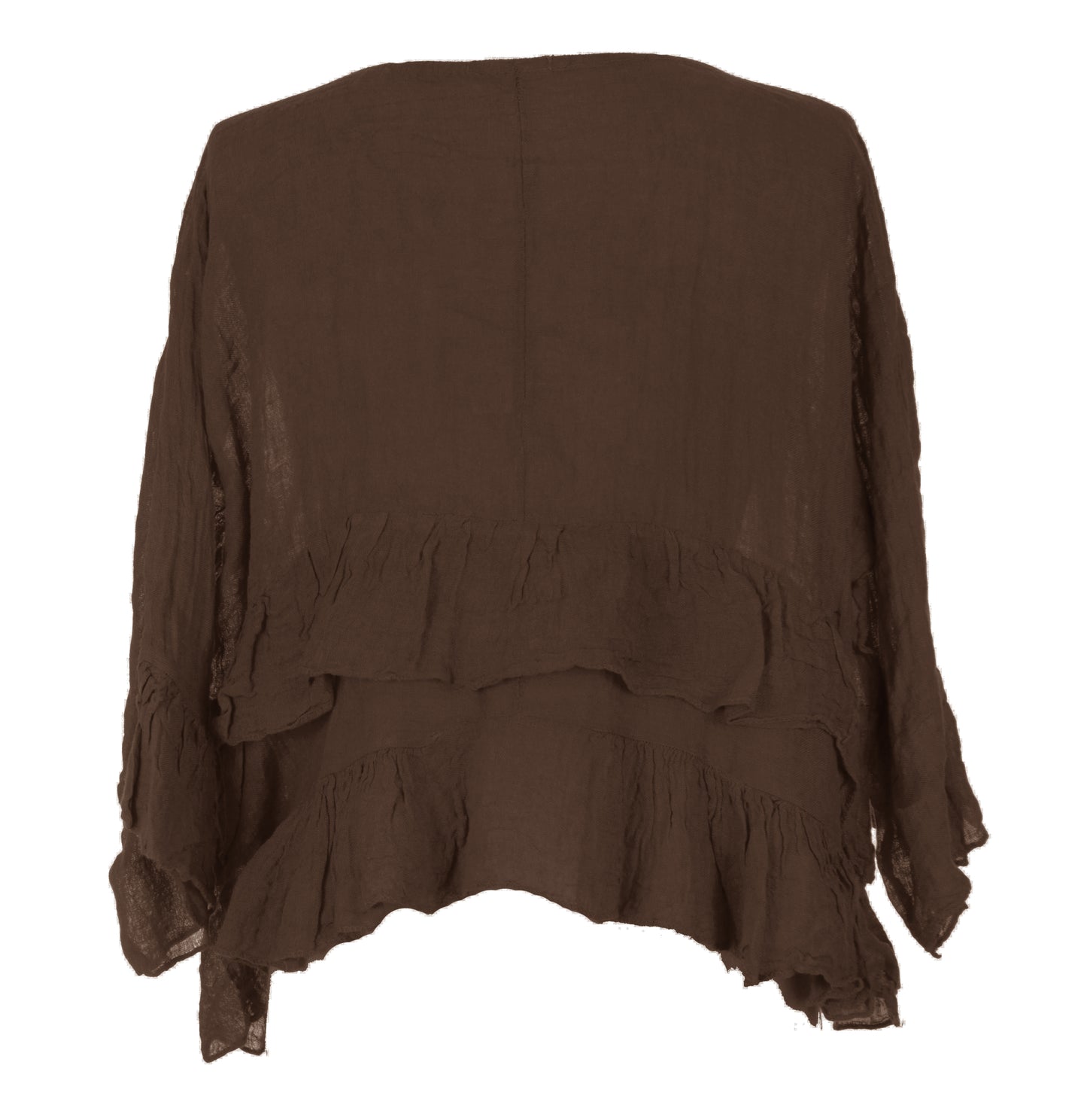 Frill Hem Linen Top