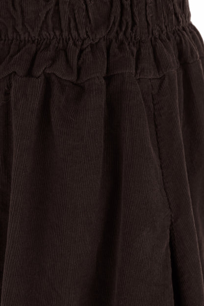 Puffball Corduroy Skirt