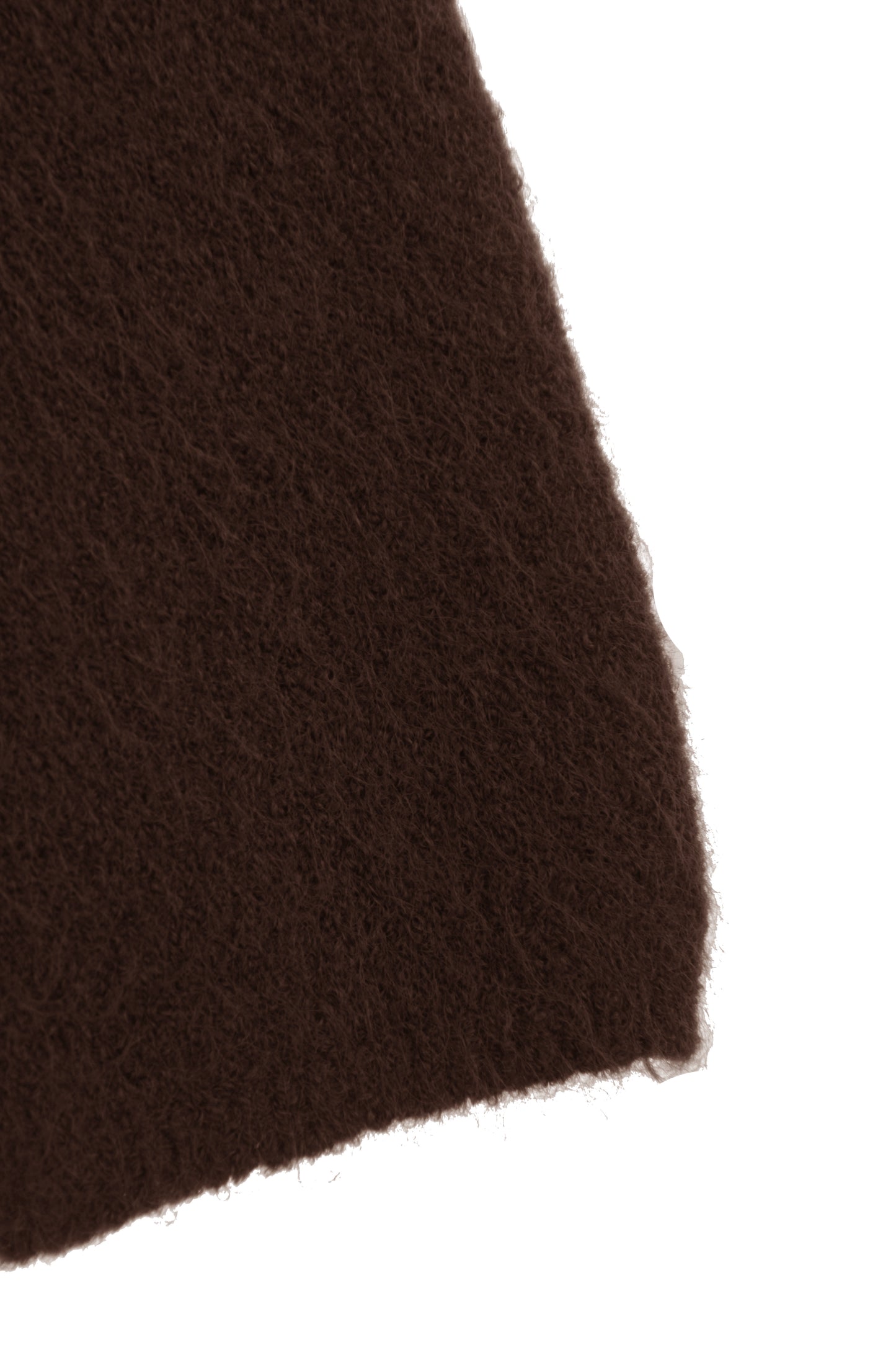 V Neck Lace Hem Wool Jumper