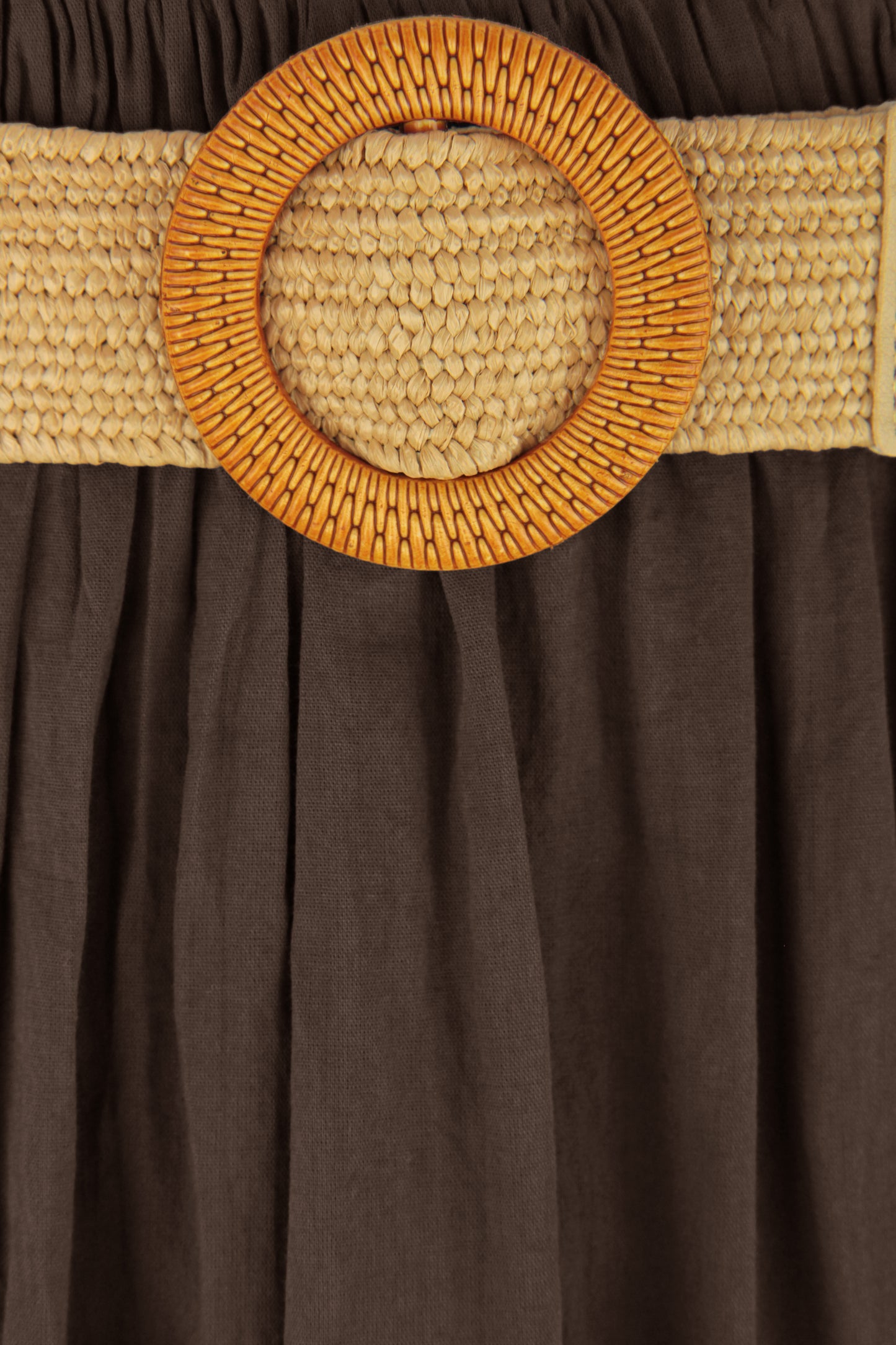 Tiered Midi Skirt with Belt