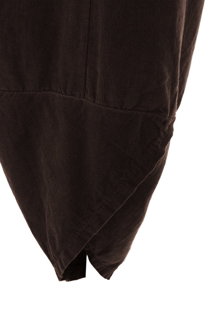 Tulip Ankle Barrel Leg Corduroy Trouser