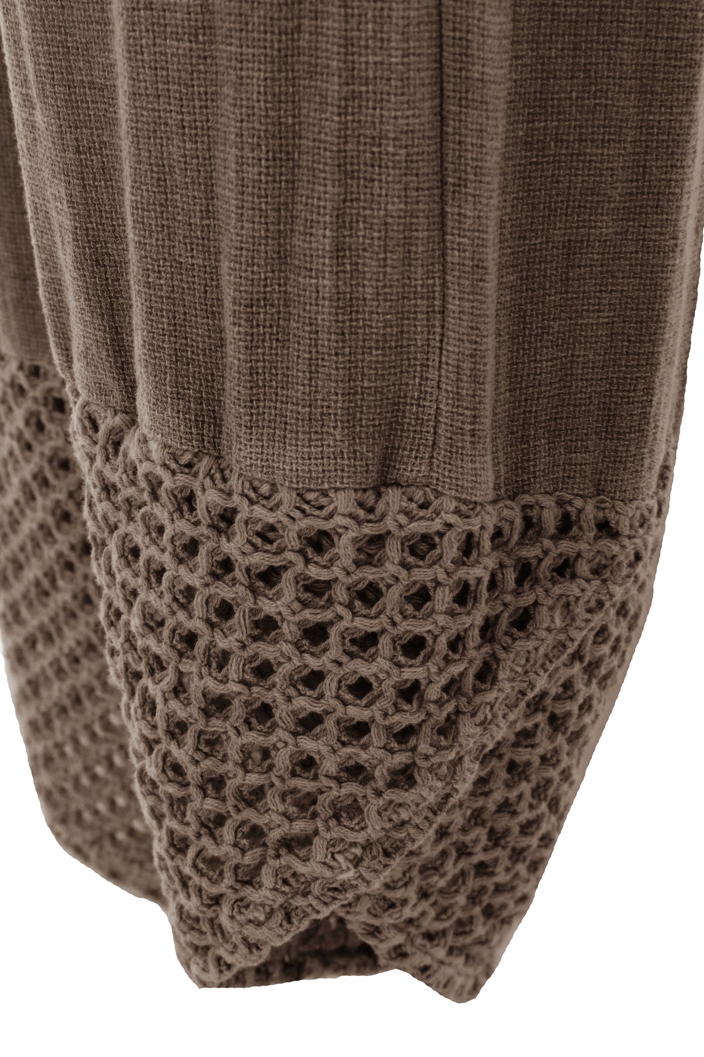 2 Crochet Pocket Barrel Leg Teabag Trouser