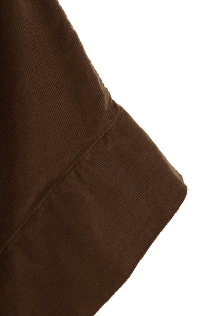 Slash Cowl Neck Corduroy Top