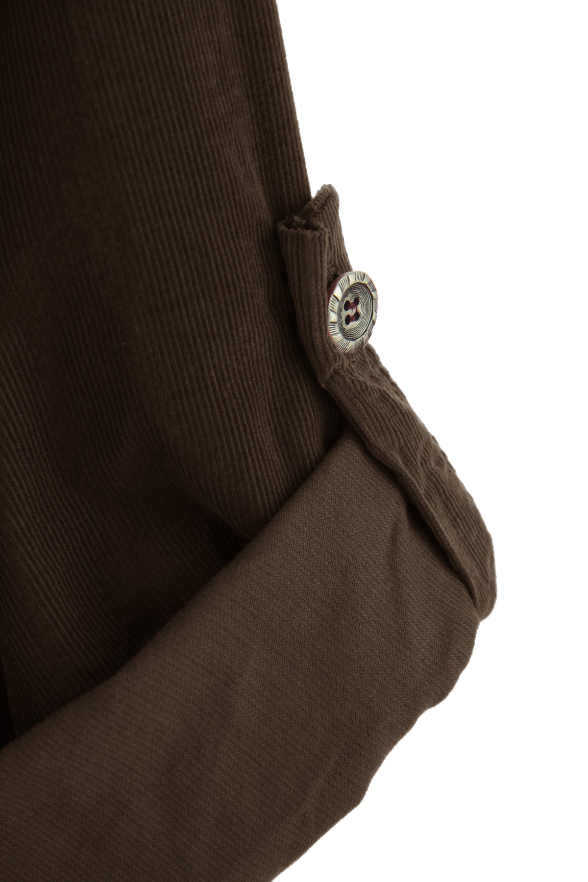 Button Detail Layer Corduroy Top