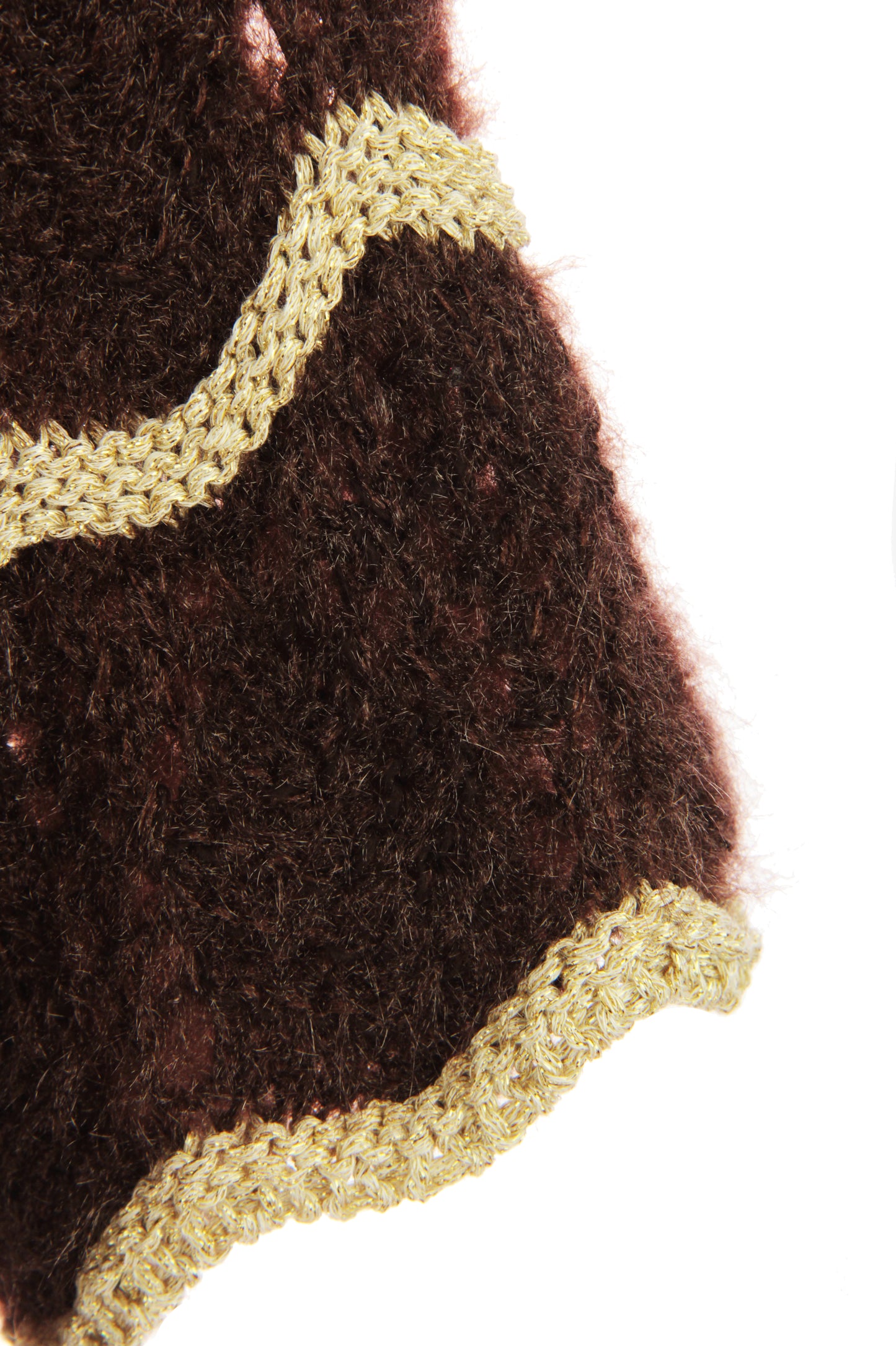 Lurex Scallop Eyelash Knit Jumper