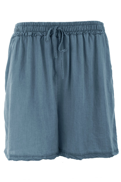 Plain Denim Shorts