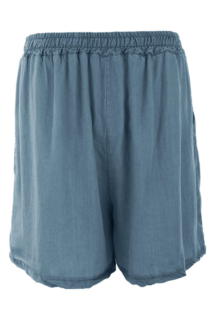 Plain Denim Shorts