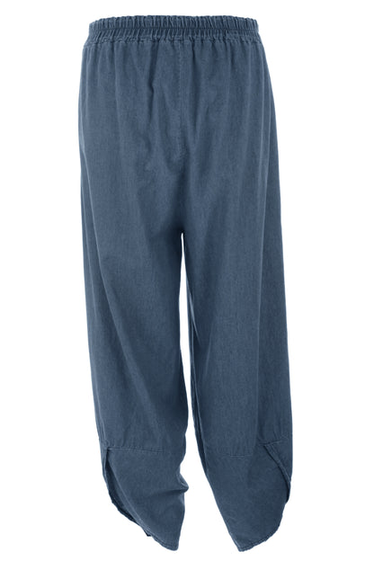 Barrel Leg Denim Trouser