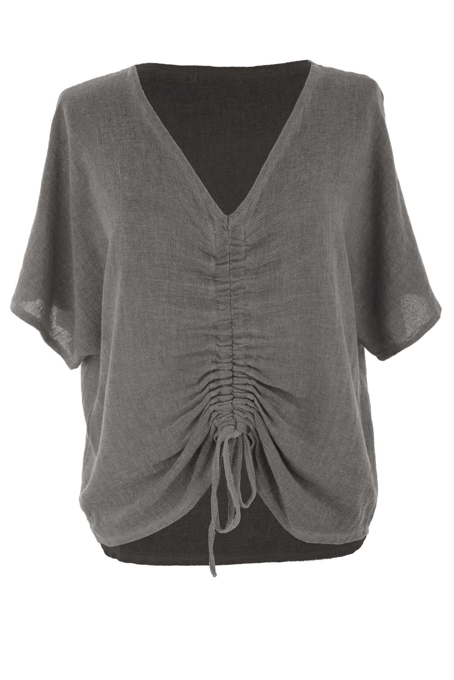 Ruched Front Teabag Top