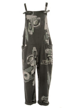 Load image into Gallery viewer, Abstract Print Dungaree
