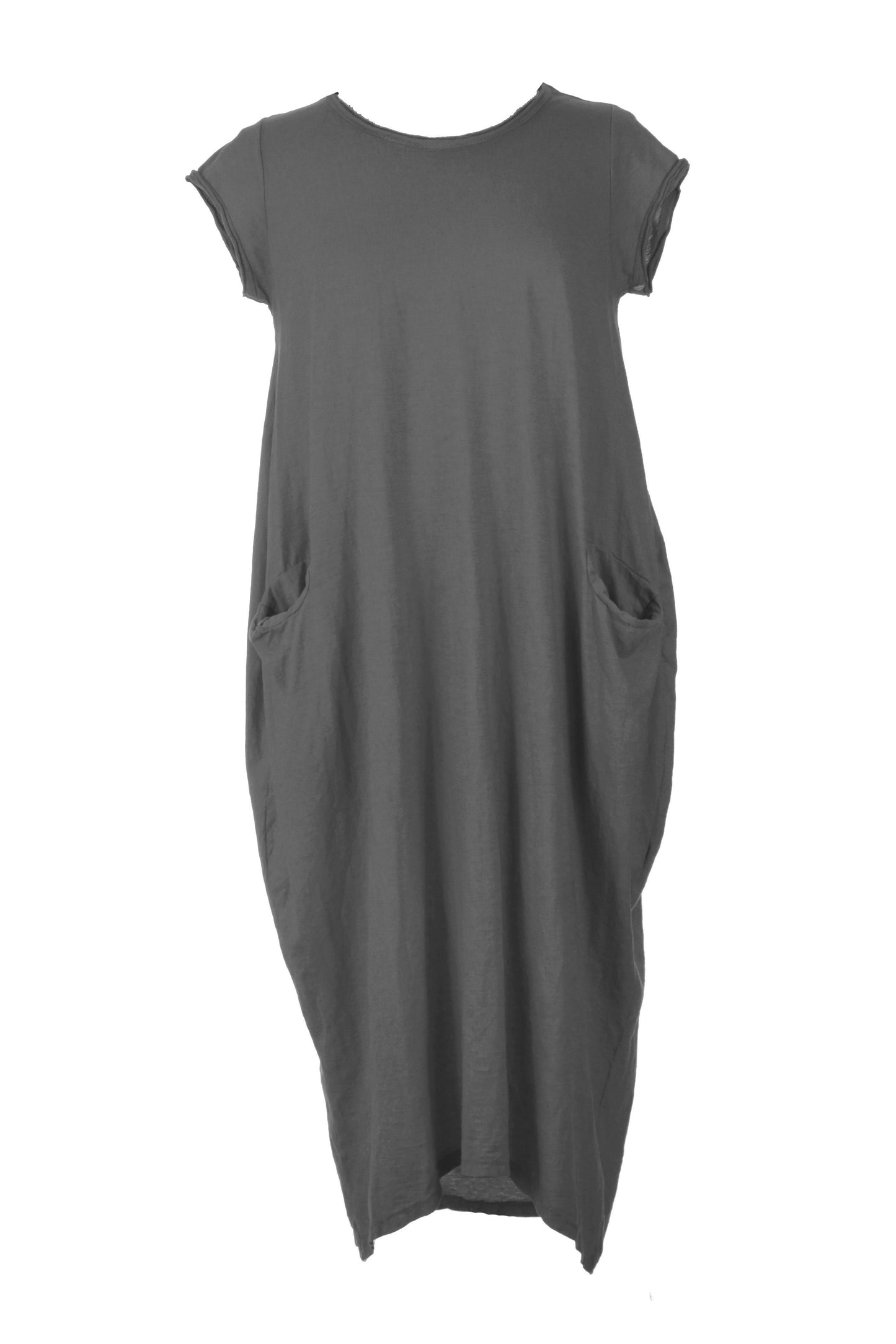 Cap Sleeve 2 Pocket Cotton Midi