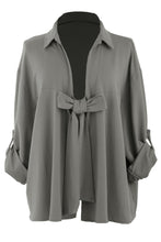 Load image into Gallery viewer, Tie Front Jersey Jacket
